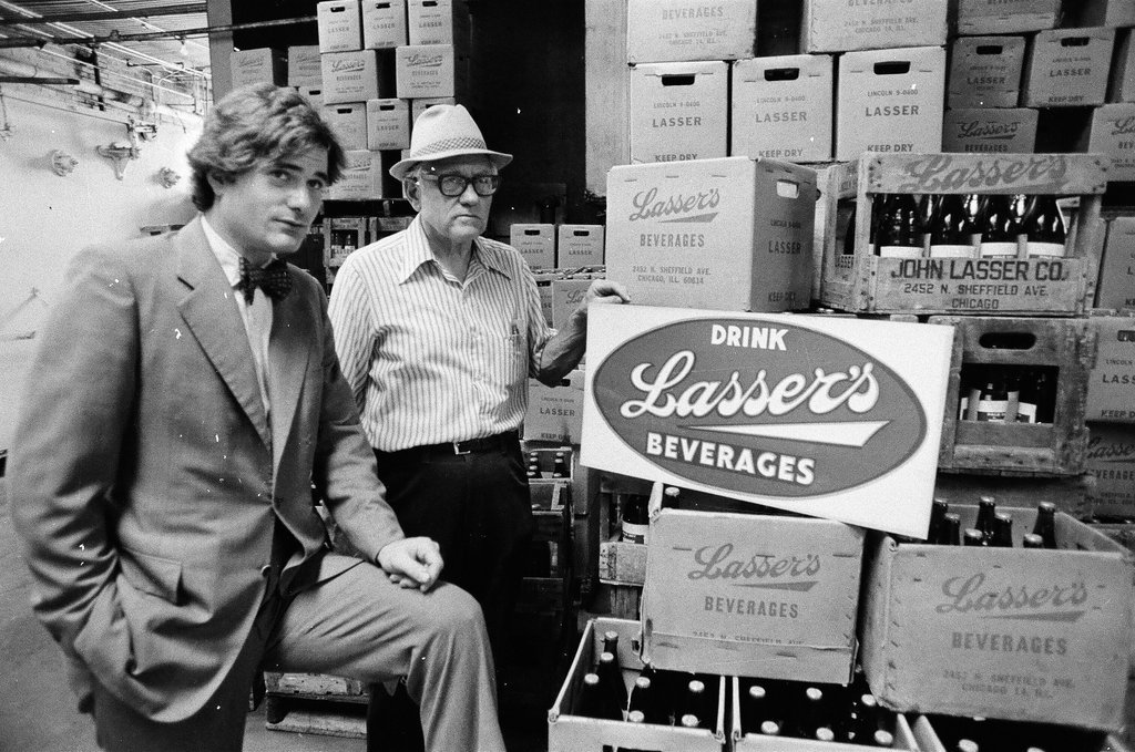 Lasser's Beverage Company production line - John H. White for Chicago Sun-Times
