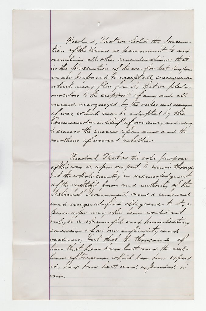 The Popular Uprising: Endorsement of the President's Emancipation Proclamation