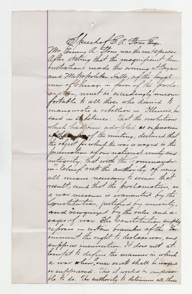 The Popular Uprising: Endorsement of the President's Emancipation Proclamation