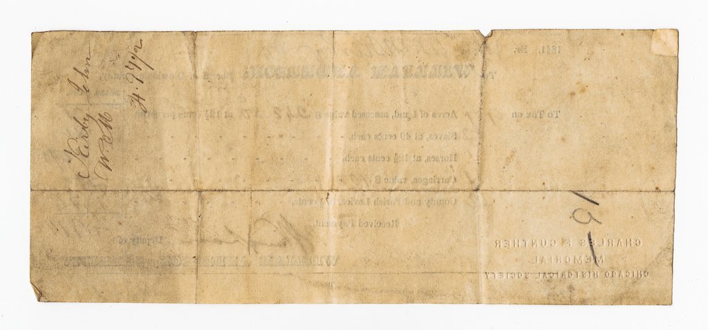 Tax receipt for enslaved people - Kirby, John