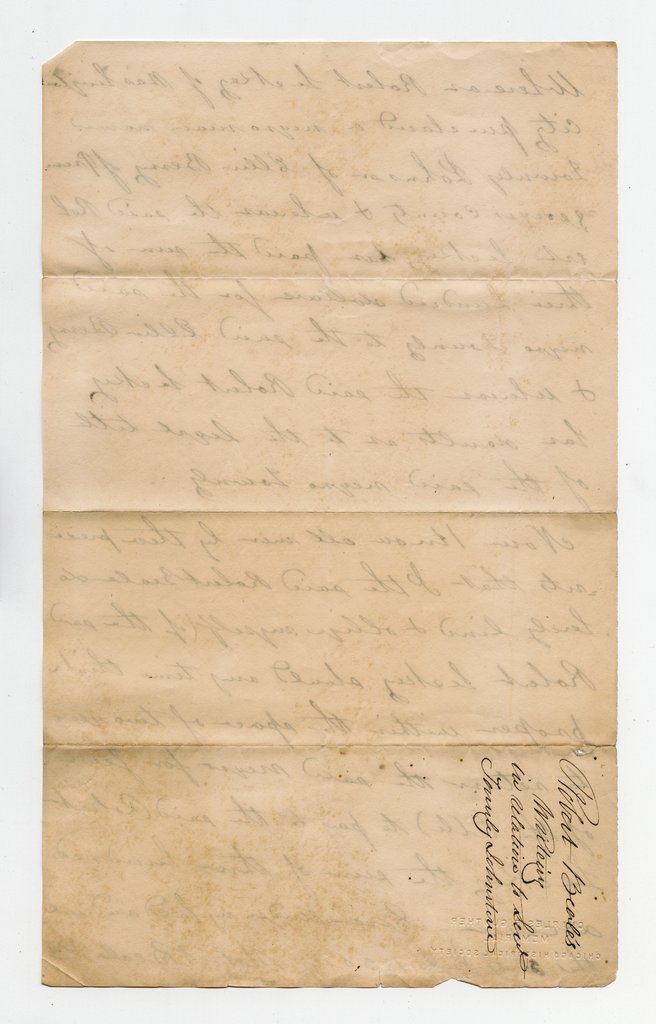 Document regarding the sale of an enslaved man - Beale, Robert