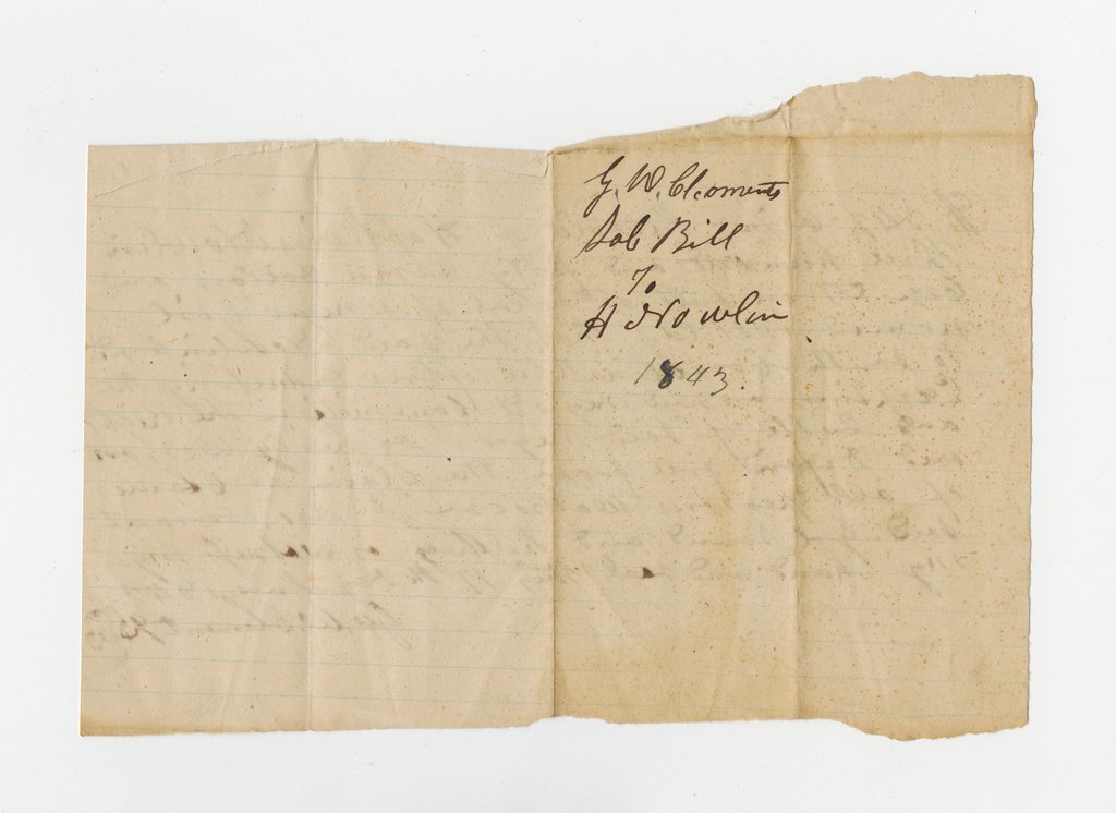 Bill of sale for enslaved girl Matildy