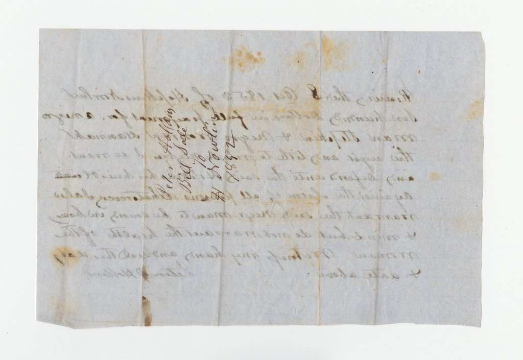 Bill of sale for enslaved people Stephen and Hannah