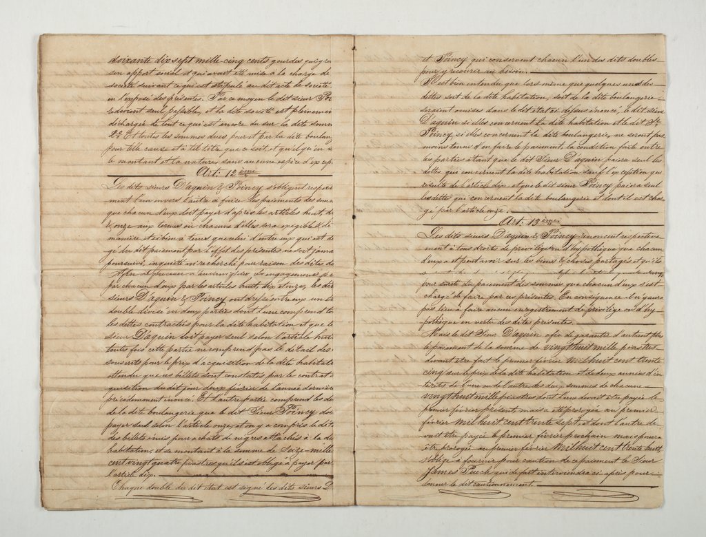 Document regarding the value of 54 enslaved people