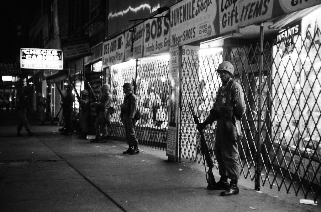Nation Guard patrol in North Lawndale - Chicago Sun-Times