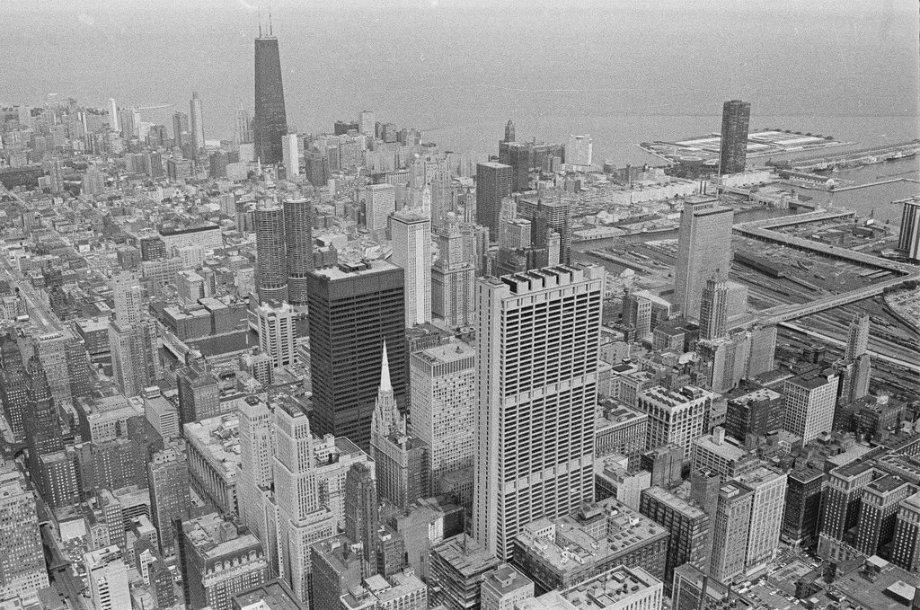 Aerial views of First National Bank - Bob Kotalik for Chicago Sun-Times