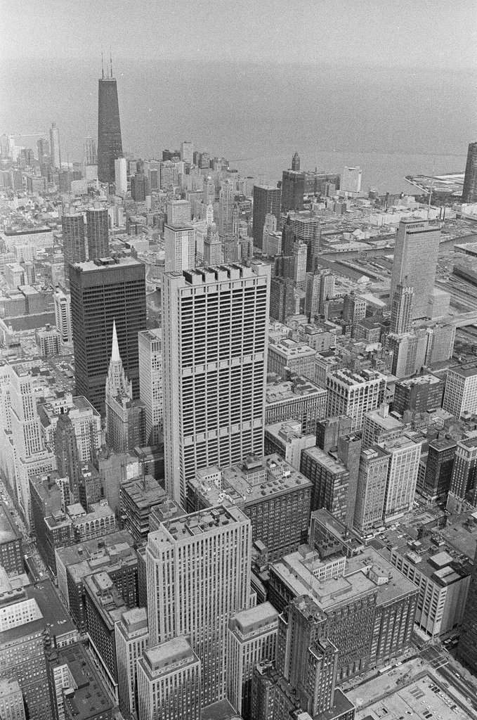 Aerial views of First National Bank - Bob Kotalik for Chicago Sun-Times