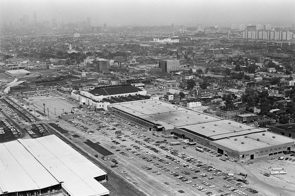 Aerial views of International Amphitheatre and Hilton Hotel - Gary Settle for Chicago Sun-Times