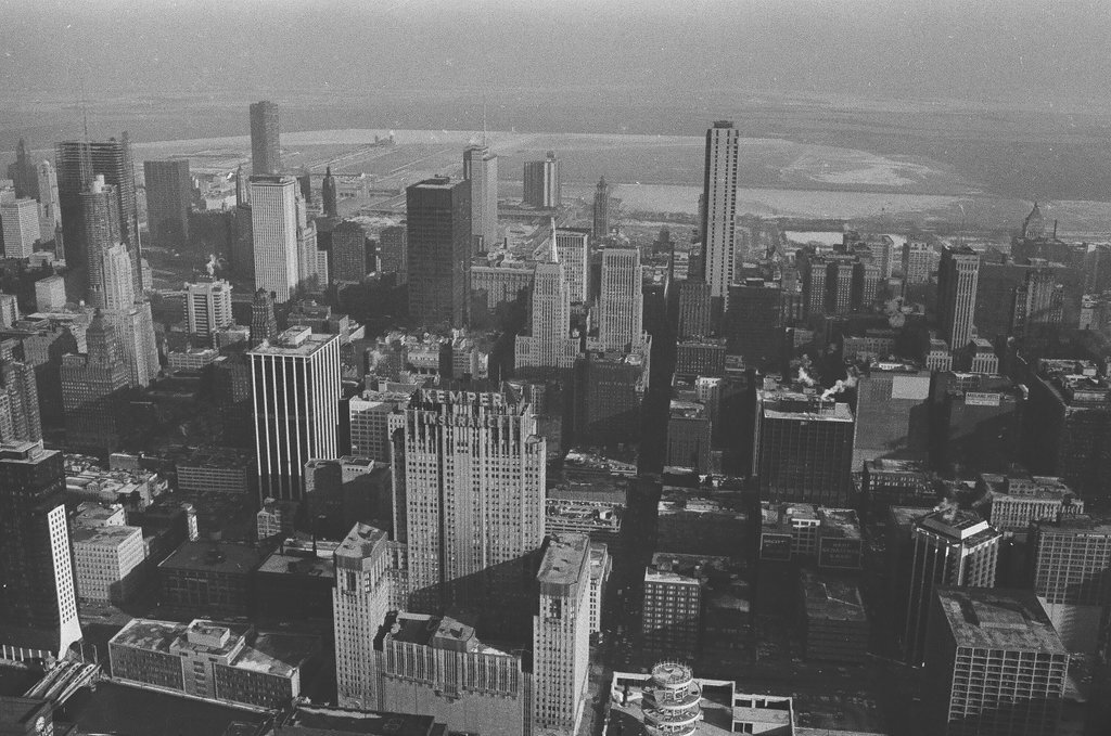 Aerial views of Chicago Loop and Grant Park - Howard Lyon for Chicago Sun-Times