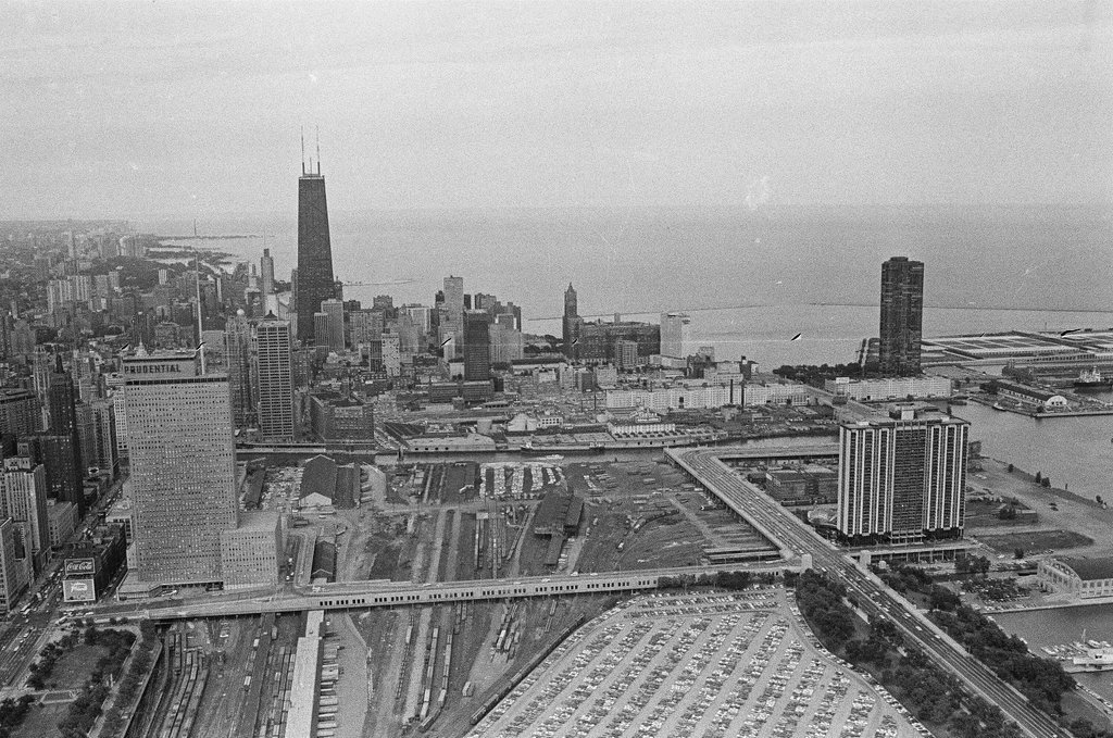 Aerial views of Prudential Building - Bob Kotalik for Chicago Sun-Times