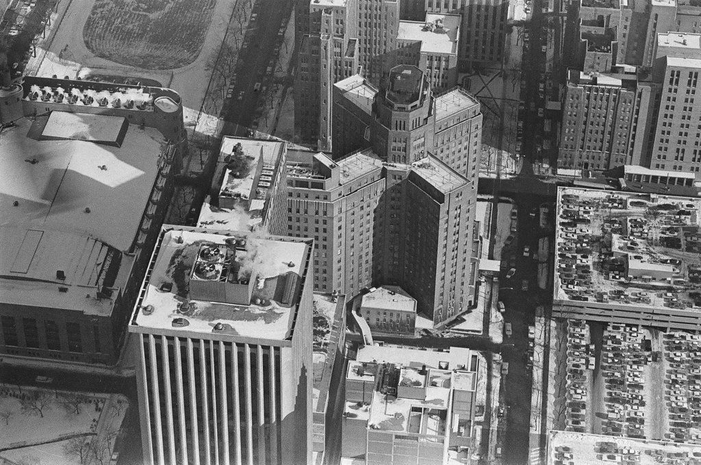 Aerial view of Wesley Memorial Hospital - Chicago Sun-Times