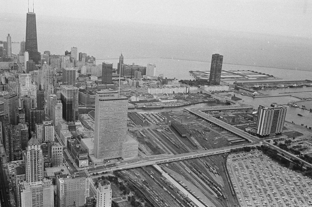 Aerial views of Prudential Building - Bob Kotalik for Chicago Sun-Times
