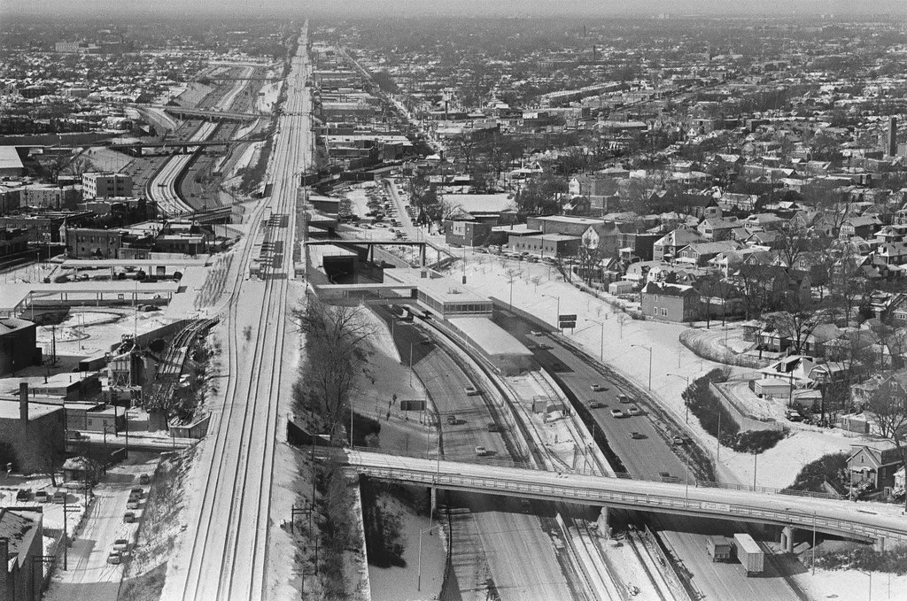 Aerial view of Wesley Memorial Hospital - Chicago Sun-Times