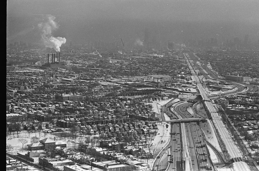 Aerial view of Wesley Memorial Hospital - Chicago Sun-Times