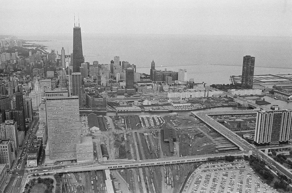 Aerial views of Prudential Building - Bob Kotalik for Chicago Sun-Times