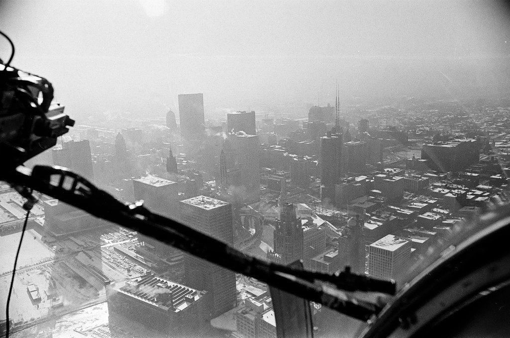 Aerial view of Wesley Memorial Hospital - Chicago Sun-Times