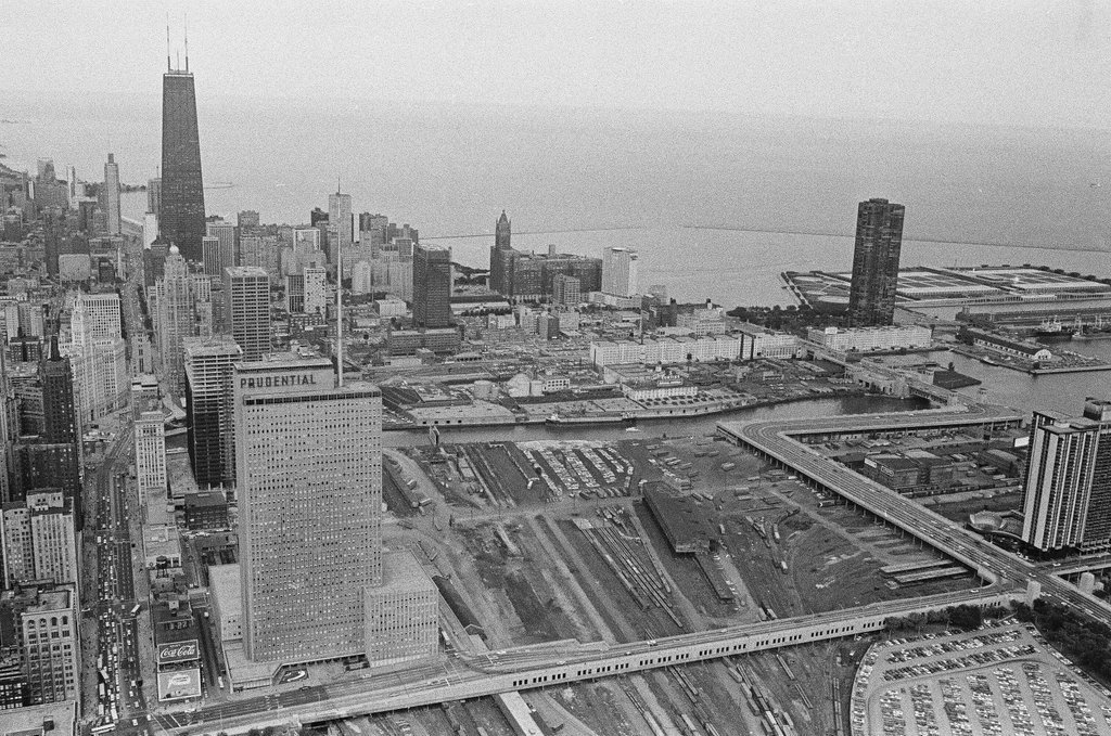 Aerial views of Prudential Building - Bob Kotalik for Chicago Sun-Times