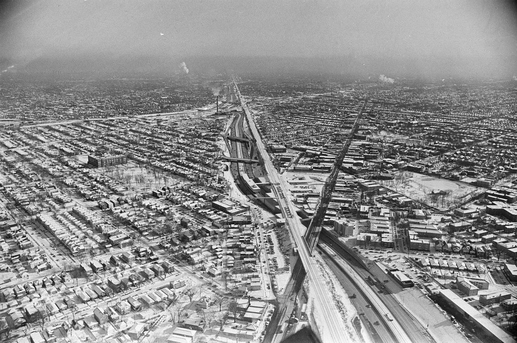 Aerial view of Wesley Memorial Hospital - Chicago Sun-Times