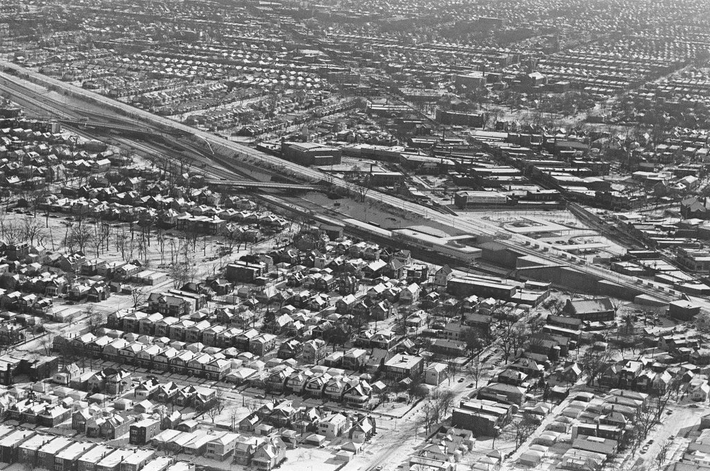 Aerial view of Wesley Memorial Hospital - Chicago Sun-Times