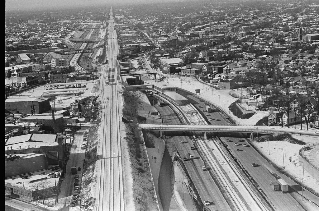 Aerial view of Wesley Memorial Hospital - Chicago Sun-Times