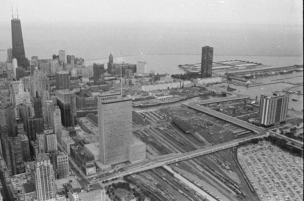 Aerial views of Prudential Building - Bob Kotalik for Chicago Sun-Times
