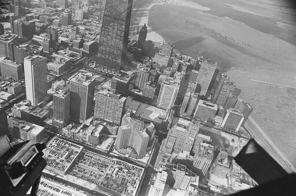 Aerial view of Wesley Memorial Hospital - Chicago Sun-Times