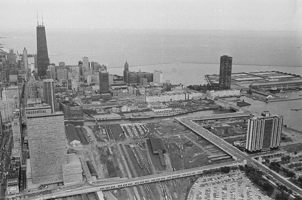 Aerial views of Prudential Building - Bob Kotalik for Chicago Sun-Times