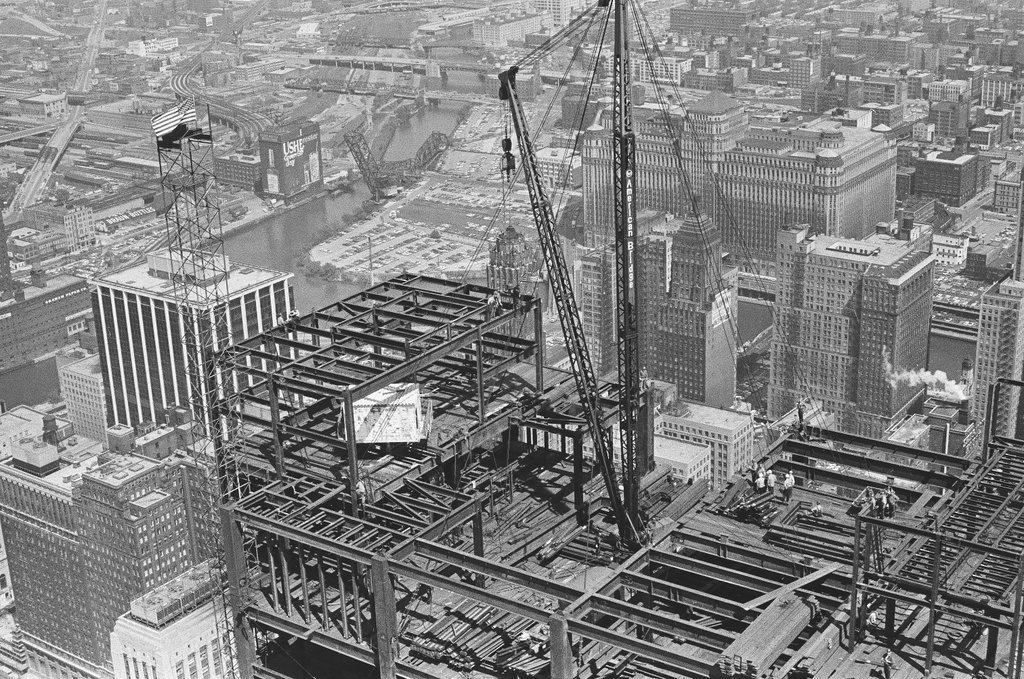 Aerial views of First National Bank building - Bob Kotalik for Chicago Sun-Times