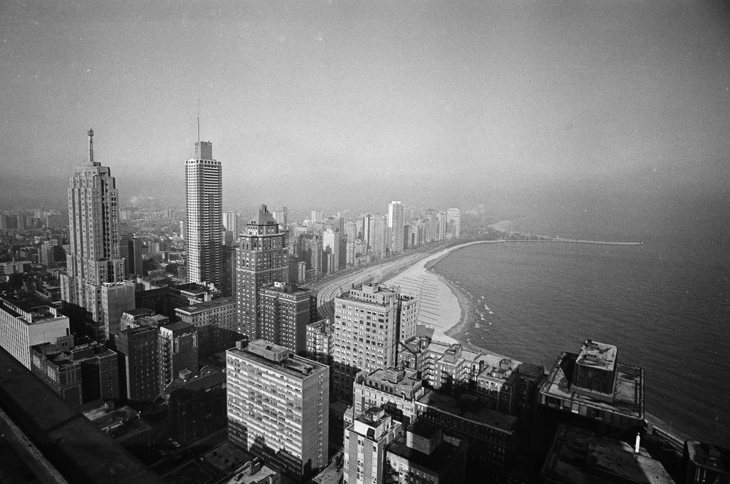 Views of Gold Coast from skyscraper - Howard Lyon for Chicago Sun-Times
