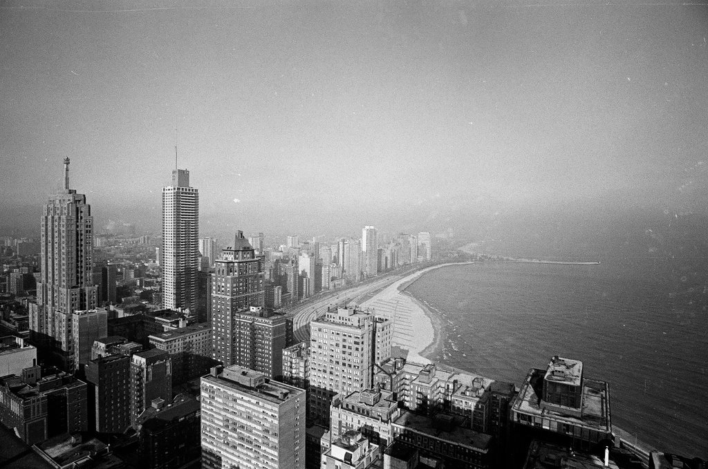 Views of Gold Coast from skyscraper - Howard Lyon for Chicago Sun-Times