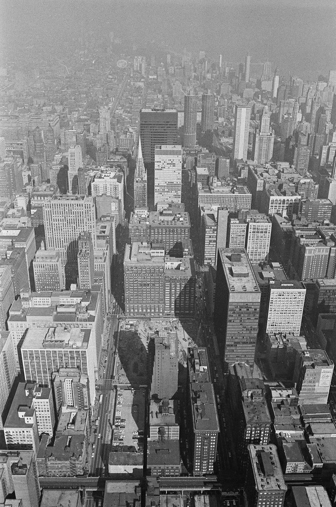 Aerial views of Union Station and Loop buildings - Howard Lyon for Chicago Sun-Times