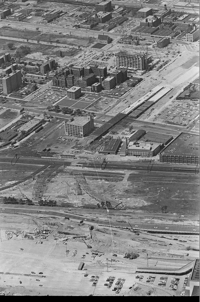 Aerial Views of the new Stevenson Expressway interchange under construction - John Jaqua for Chicago Sun-Times