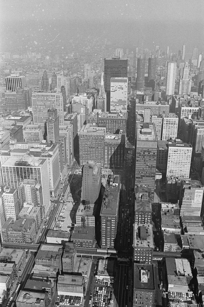 Aerial views of Union Station and Loop buildings - Howard Lyon for Chicago Sun-Times