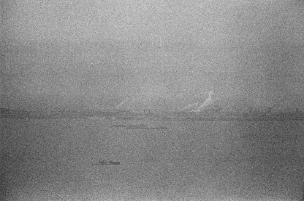 Views of harbors and buildings from skyscraper - Peters (Clarence or Pete) for Chicago Sun-Times