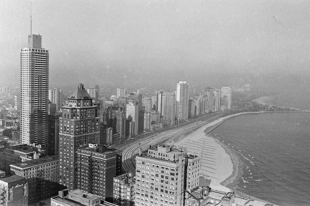Views of Gold Coast from skyscraper - Howard Lyon for Chicago Sun-Times