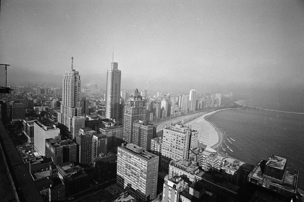 Views of Gold Coast from skyscraper - Howard Lyon for Chicago Sun-Times