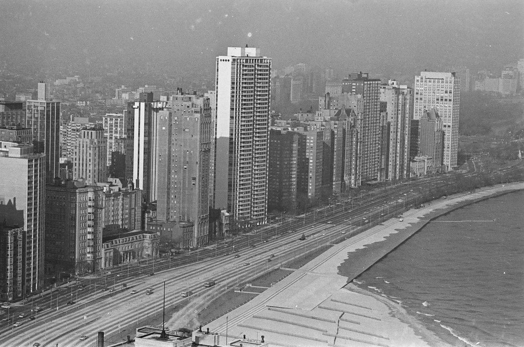 Views of Gold Coast from skyscraper - Howard Lyon for Chicago Sun-Times