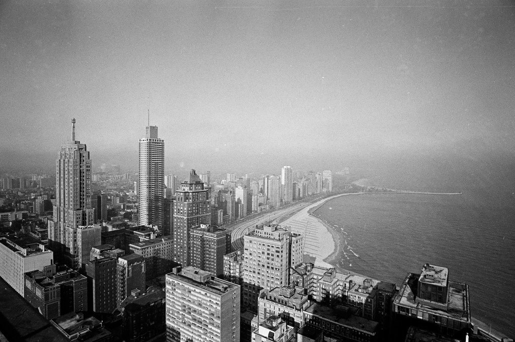 Views of Gold Coast from skyscraper - Howard Lyon for Chicago Sun-Times