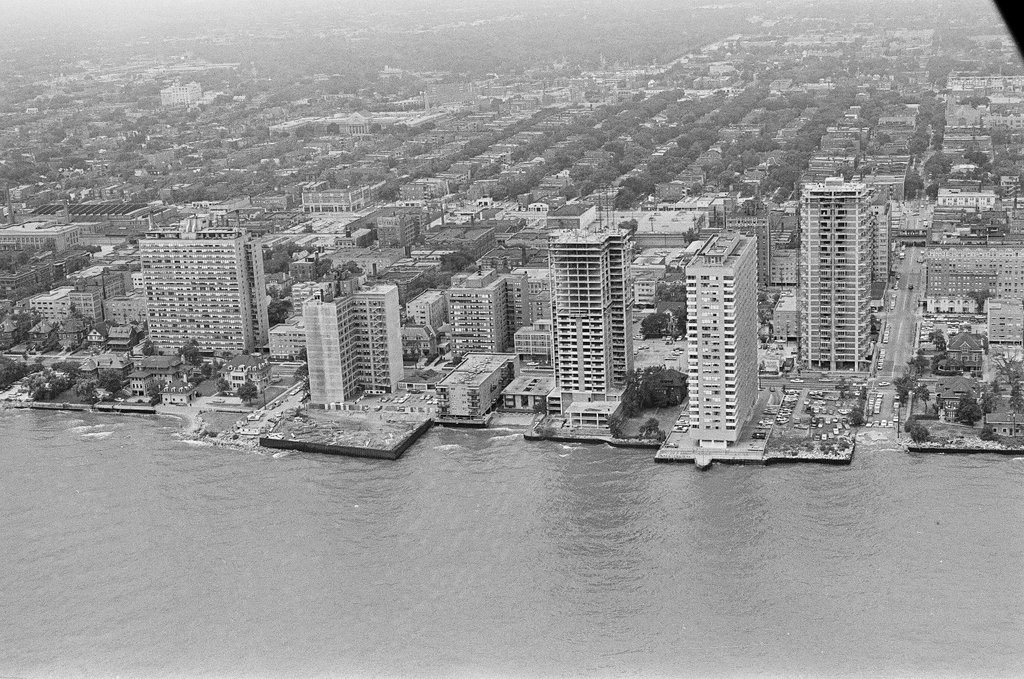 Aerial views of Meigs Field, Burnham Harbor, and high rises - John Jaqua for Chicago Sun-Times