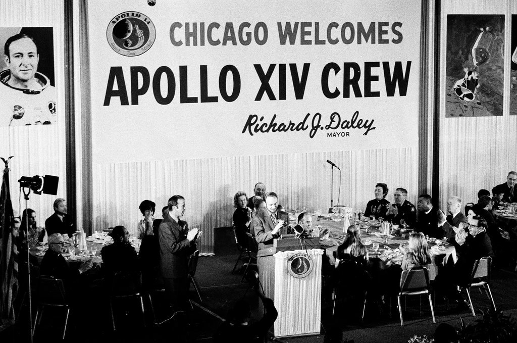Luncheon for Apollo 14 astronauts - Kotalik (Bob or George) for Chicago Sun-Times