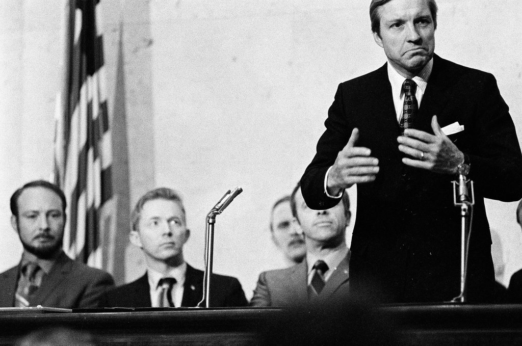 Apollo 14 astronauts at City Hall for award ceremony - M. Leon Lopez for Chicago Sun-Times