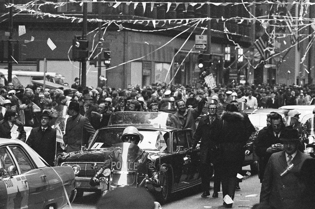 Parade in the Loop in honor of Apollo 15 astronauts - M. Leon Lopez for Chicago Sun-Times