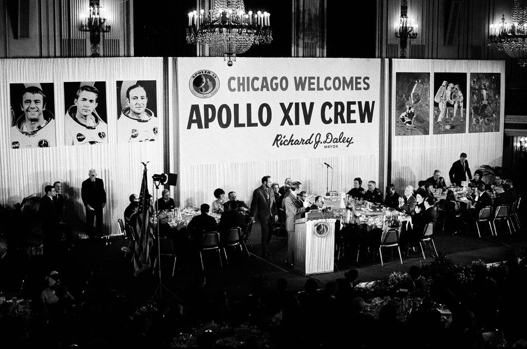 Luncheon for Apollo 14 astronauts - Kotalik (Bob or George) for Chicago Sun-Times