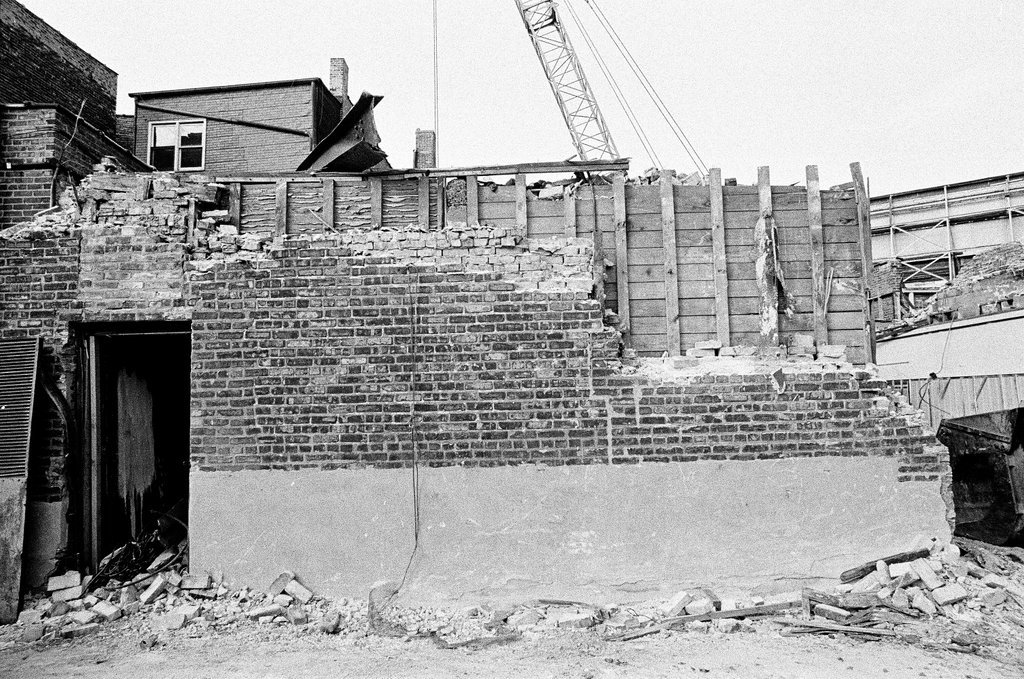 Demolition of Capone hideout - M. Leon Lopez for Chicago Sun-Times