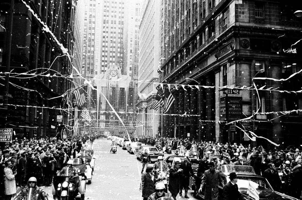 Parade for Apollo 14 astronauts in the Loop - Larry Graff for Chicago Sun-Times