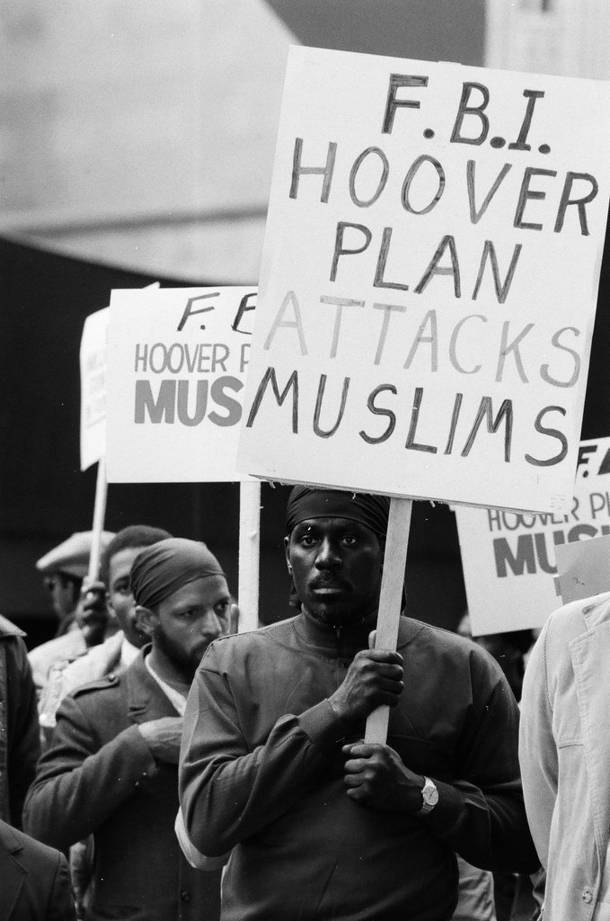 Muslim protest in the Loop following a court decision regarding Elijah Muhammad's estate - Chicago Sun-Times