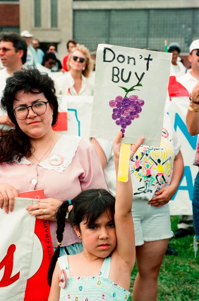 Boycott grapes rally and march in Pilsen - Ellen Domke for Chicago Sun-Times