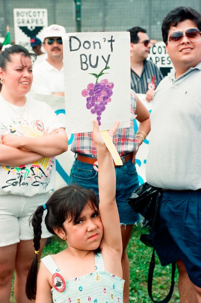 Boycott grapes rally and march in Pilsen - Ellen Domke for Chicago Sun-Times