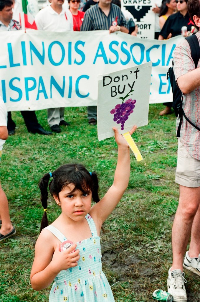 Boycott grapes rally and march in Pilsen - Ellen Domke for Chicago Sun-Times
