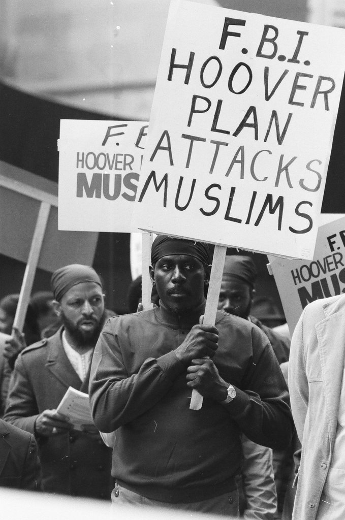 Muslim protest in the Loop following a court decision regarding Elijah Muhammad's estate - Chicago Sun-Times